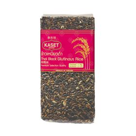 Riz gluant noir thaïlandais Kaset (1 kg)
