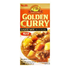 S&amp;B ; Mélange pour sauce curry dorée douce (92 g)