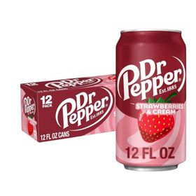 Dr Pepper Original Fraise & Crème (12 x 355 ml)