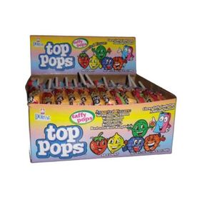 Top Pops Bonbons mous Taffy Pops Assortiment de saveurs (7 g)