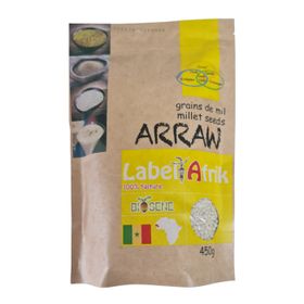 Étiquette Afrik Arraw Millet Seeds (450 g)