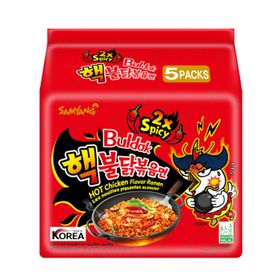 Inst. Nouilles Samyang Extreme 2x Ramen saveur poulet épicé (5x140g)